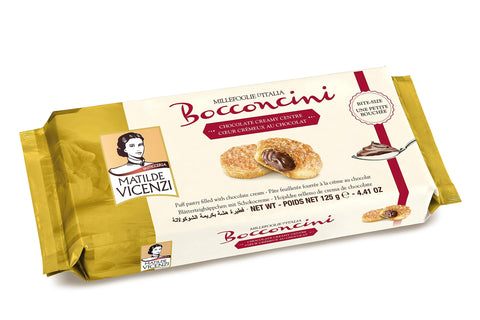 Matilde Vicenzi MilleFoglie Bocconcini Schoko - Italienisches Blätterteig Gebäck mit Cremefüllung 16er Pack ( ) 4463 16x125 g italienisch Original Kekse