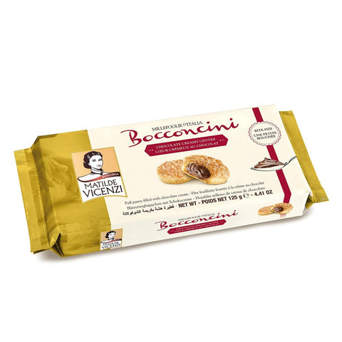 Matilde Vicenzi Kekse Matilde Vicenzi MilleFoglie Bocconcini Schoko - Italienisches Blätterteig Gebäck mit Cremefüllung 16er Pack ( ) 4463 16x125 g italienisch Original Kekse 8000350074814