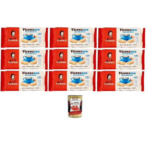 Matilde Vicenzi Snacks Matilde Vicenzi Vicenzovo I Savoiardi BuonMattino 9x300 g italienisch Original Pastasauce + kostenlos polpa 400 g 8032804040014