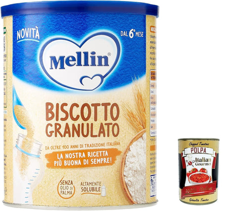 Mellin Biscotto Granulato 400 g 4x italienisch Original Pastasauce + gratis polpa 400 g