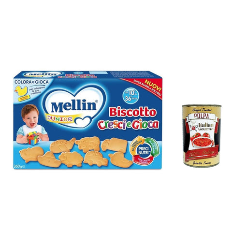 Mellin Biscotto cresci e gioca 360 g Kekse, Zwieback & Chips italienisch Original