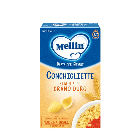 Mellin pasta Mellin Conchigliette Semola di grano duro  Nudeln für Kinder 280 g 8017619401199
