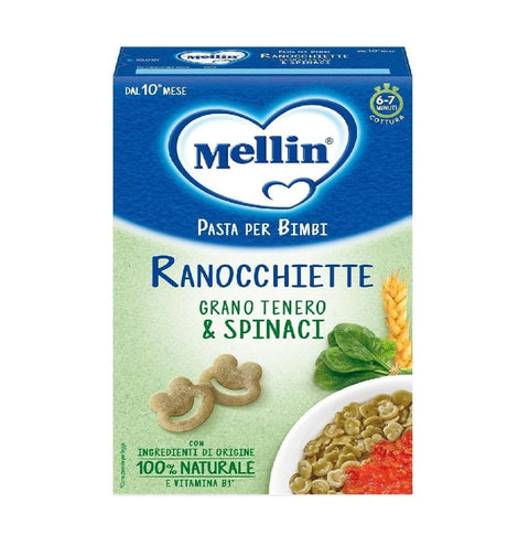 Mellin pasta Mellin Ranocchiette di grano tenero e spinaci Nudeln für Kinder 280 g 8017619401205