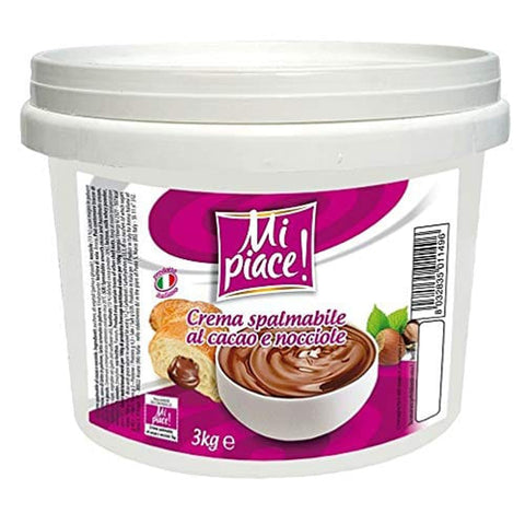 Mi Piace Schokoladenaufstrich Mi Piace Crema alla nocciola Haselnussschokolade Brotaufstrich Aufstrich 3 Kg italienisch Original 8032835011496