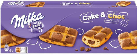 Milka CAKE & CHOC mit Sahne und Schokoladennuggets biscuits cookies 6x 175g italienisch Original
