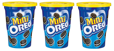 Milka MINI OREO Biscotti al cacao ripieni di crema alla vaniglia Kekse Kakaokekse gefüllt mit Vanillecreme Cup 115 g 3x italienisch Original