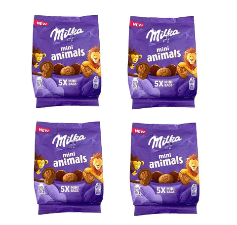 Milka Kekse 4x Milka Mini Animals Mini-Tierkekse