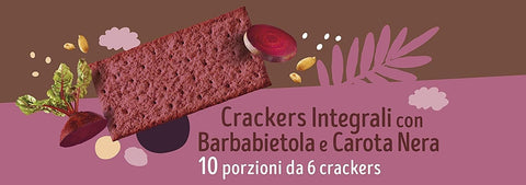 Misura Cracker Misura Fibrextra Crackers Integrali Barbabietola e Carota Nera Vollkorncracker Rote Bete und schwarze Karotte 385 g 8002590065072