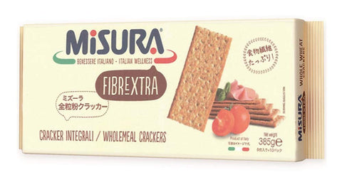 3x Misura Fibrextra integrali 10x Crackers Vollkorn Cracker Salati gesalzen 400 g italienisch Original