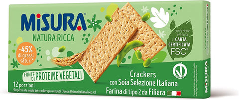 Misura Soia 10x Crackers Cracker mit Soia 400g 3x Original italienisch