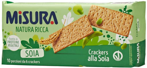 Misura Soia Crackers Cracker mit Soia 6x400g Original italienisch Snack