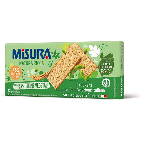 Misura Crackers Misura Soia 10x Crackers Cracker mit Soia 400g 3x Original italienisch 8002590042752