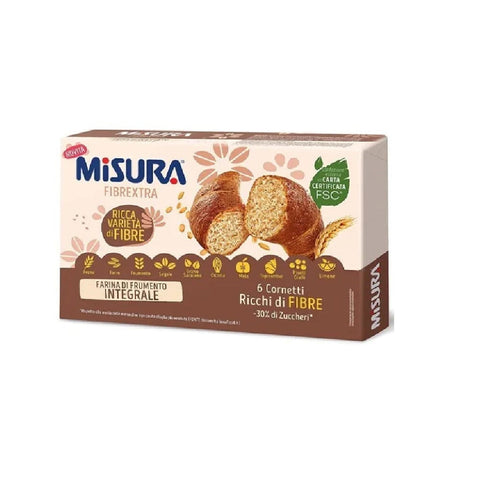 Misura Croissants Misura Fibrextra Cornetti Integrali -30% di zuccheri 246g 8002590076443