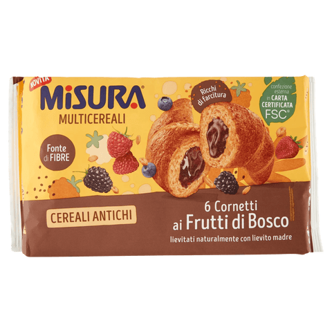 Misura Croissants Misura Multicereali Cornetti ai Frutti di Bosco Mehrkorn-Croissants mit Waldbeeren 298g 8002590076450