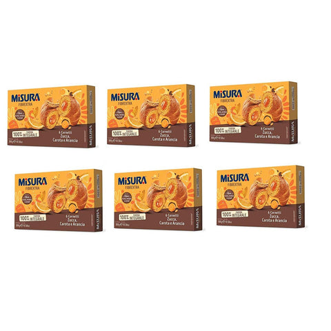 Misura Fibraextra Cornetti integrali Kuchen mit Kürbis Möhren Vollkorn 300 g Desserts italienisch Original