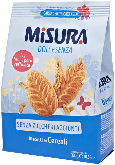 Misura dolce senza biscotti ai cereali Müsli Kekse biscuits cookies 3x300g Original italienisch