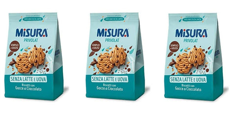 Misura Privolat Kekse mit schokolade tropfen biscuits cookies brioche 3x290g Original italienisch