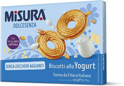Misura Dolcesenza kekse mit Joghurt ohne Zucker 400g biscuits cookies brioche 6x Original italienisch