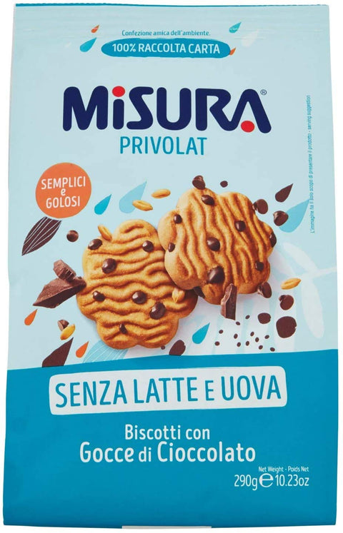 Misura Privolat Kekse mit schokolade tropfen brioche 290 g 6x italienisch Original