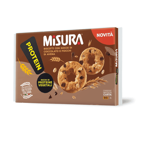 Misura Kekse Misura Protein biscotti con gocce di cioccolato e avena 260gr - Misura Protein Haferflocken-Schokoladenkekse 8002590081829