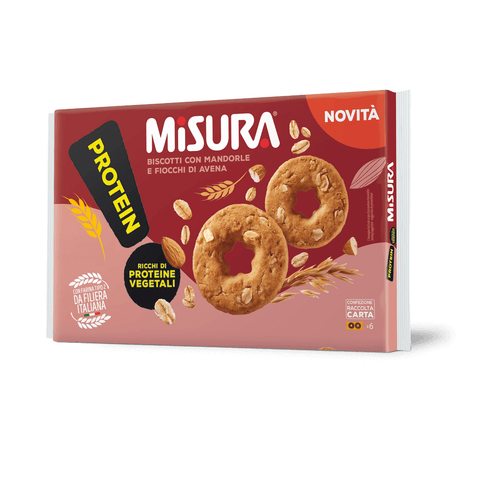 Misura Kekse Misura Protein biscotti con mandorle e avena 260gr - Misura Protein Kekse mit Mandeln und Hafer 8002590081836