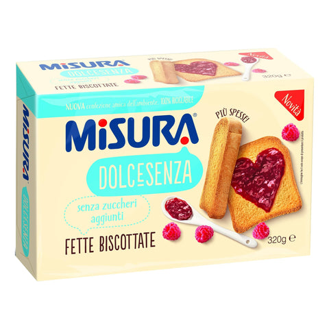 Misura dolcesenza Fette Biscottate Zwieback kekse gebackenem Brot 320 g italienisch Original