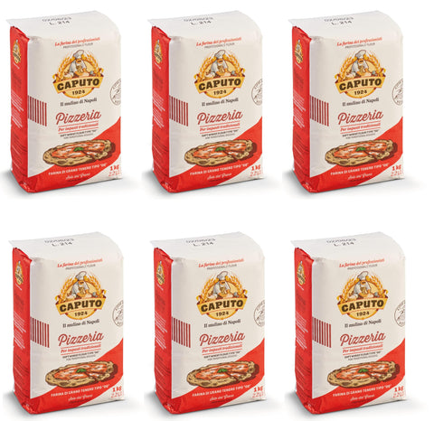Molino Caputo Mehl 6x Farina Molino Caputo Pizzeria per Pizza Napoli Pizzamehl Pizza Mehl 1kg 8014601036100