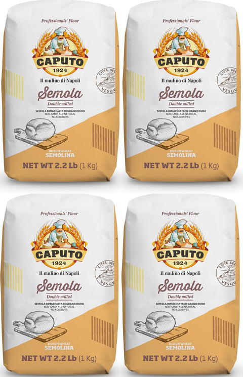Molino Caputo Mehl MOLINO CAPUTO Antico Mühle Caputo Semola hart Korn rimacinata 4-Pack 8014601999870