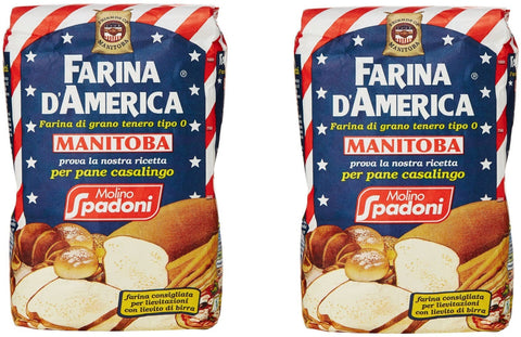 Molino Spadoni Brot Molino Spadoni - Farina, di Grano Tenero Tipo "0", Manitoba, 1 kg, 2 Stück 8002213000527