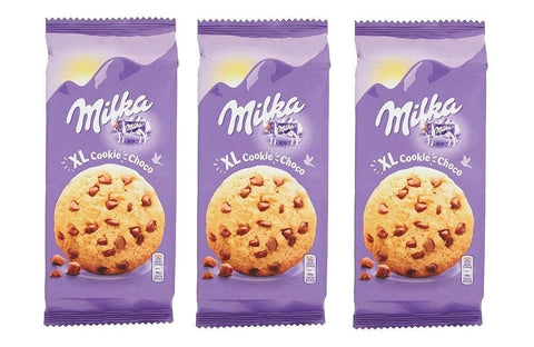 Milka Kekse XL choco mit tropfen schokolade biscuits cookies 3x184g Original italienisch