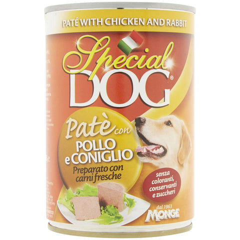 Monge Rollen Monge Special Dog Plate con Pollo e Coniglio, 1 Einheit 8009470001335