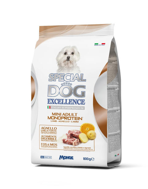 Monge Trockenfutter Special Dog Excellence Kroketten 800 g Mini Adult Lamm 8009470059886