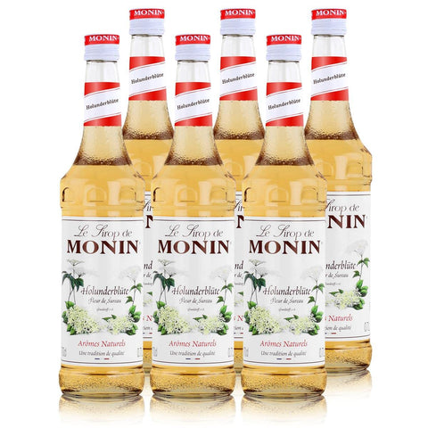 MONIN Holunderblütensirup 700ml x 6 Original italienisch