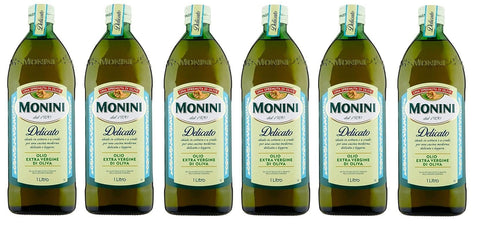 Monini Delicato Olio Extra Vergine di Oliva Natives Olivenöl Extra 1Lt 6x Original italienisch