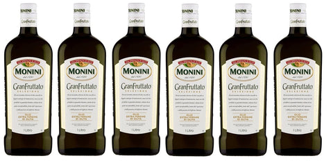 Monini Oliven 6x Monini GranFruttato Olio Extra Vergine di Oliva Natives Olivenöl Extra 1Lt 8005510006636