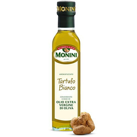 Monini OLIVENÖL EXTRA MIT WEISSEN TRÜFFEL Von Monini 250 ml Italienische Gourmet Spezialitäten italienisch Original