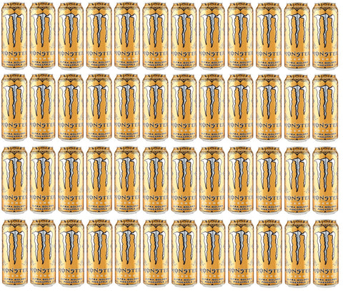 Monster Energy Zero Ultra Gold Pineapple Energy Drink Null Zucker Energiegetränk mit Ananas Geschmack 500 ml italienisch Original