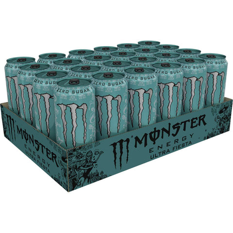 Monster Energy Ultra Fiesta zuckerfreier Energiegetränk 24x473ml Original italienisch