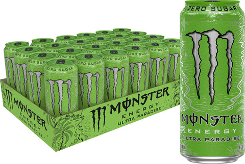 Monster Energy Ultra Paradise zuckerfreier Energydrink, 473 ml, 24 Stück Original italienisch