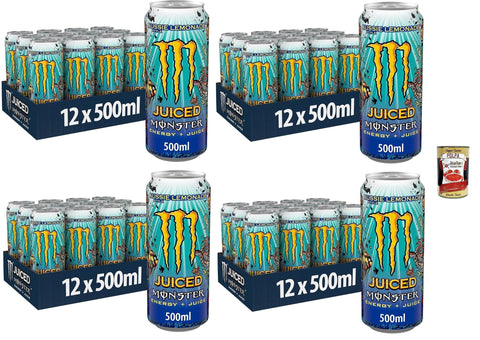 Monster Energy Juice Aussie Style Limonade, Energie + Saft 48x 500 ml italienisch Original