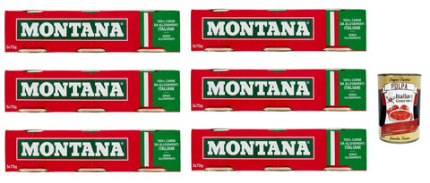 Montana carne classica Rindfleisch in Aspik dose 3x70 g 100% Italienisch Fleisch Fleisch, Geflügel & Wild Original