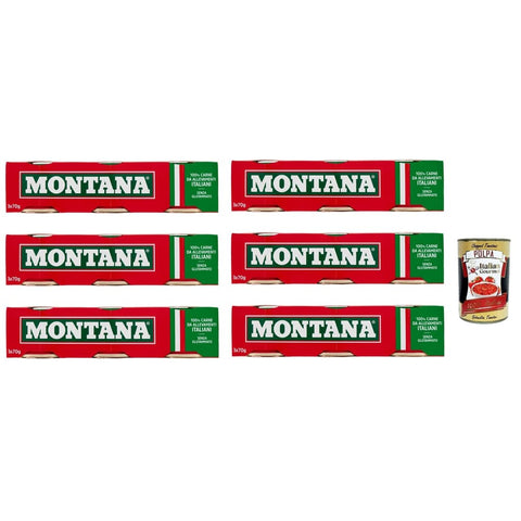 Montana Fleisch, Geflügel & Wild Montana carne classica Rindfleisch in Aspik dose 3x70 g 100% Italienisch Fleisch Fleisch, Geflügel & Wild Original 8000250931019