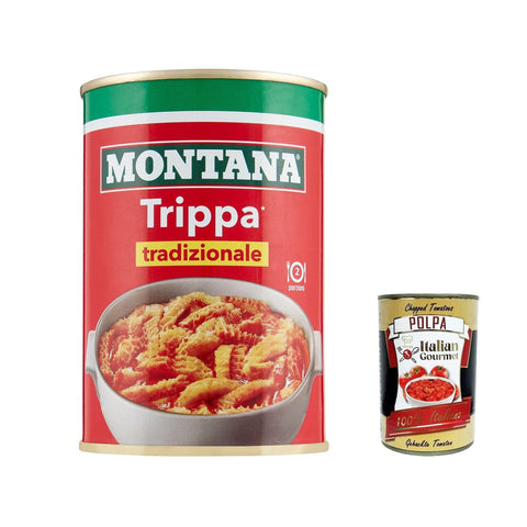 Montana Trippa al sugo, Kaldaunen 420 g Kutteln Fleisch in dose tripe italien Pastasaucen italienisch Original