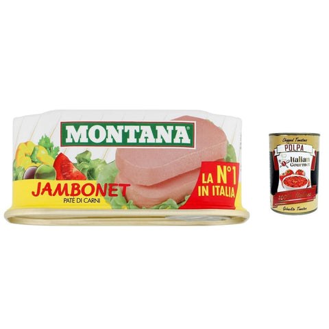 Montana Pasteten Montana Jambonet Pate Rind und Schweine patè di carne bovina e suina 200g 6x Original italienisch inkl. Italian Gourmet Polpa 400g 80292319