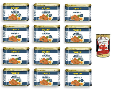 Montana Tulip Jamonilla,Schinken und Schweinefleisch 12x200 gr italienisch Original