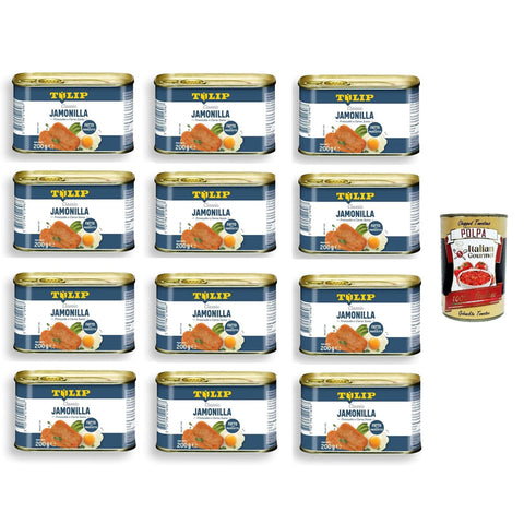 Montana Tulip Jamonilla,Schinken und Schweinefleisch 12x200 gr italienisch Original
