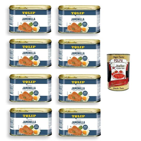 Montana Tulip Jamonilla,Schinken und Schweinefleisch 8x200 gr italienisch Original