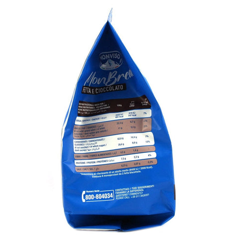 Monviso Kekse MHD 30/04/2025 Monviso Monbreak cioccolato fondente Kekse mit dunkler Schokoladenüberzug 2x 180gr 8007770990182