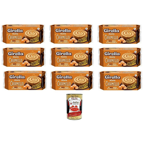 Motta Brot & Backwaren Motta Girella Caramello, Ein neuer Wirbel aus Karamell und Kakao 9x210 gr Brot & Backwaren italienisch Original 8032804040014