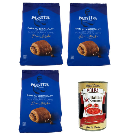 Motta Brot & Backwaren Motta Pain au Chocolat mit Milchschokoladenstückchen 3x270 gr (6 x 45 g) Brot & Backwaren italienisch Original 8032804040014